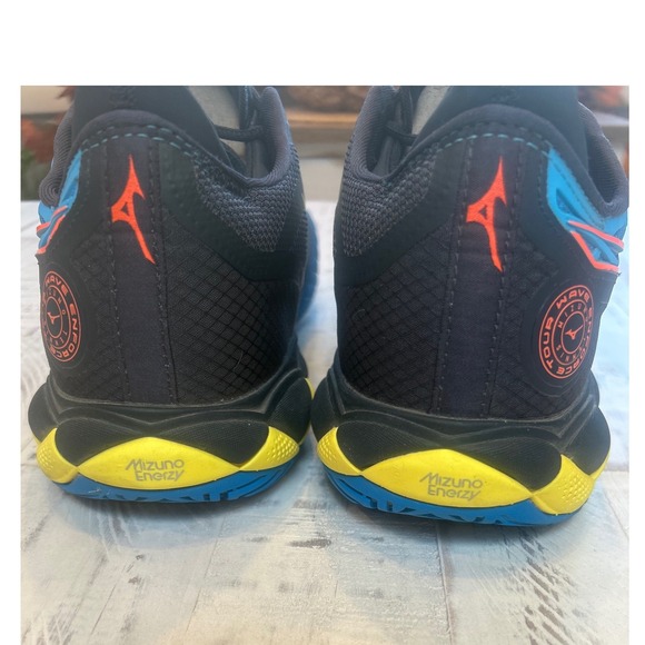 Mizuno Wave Lightning Z7 Volleyball Shoes‎ Men Blue Yellow Size 9.5 - Picture 4 of 7